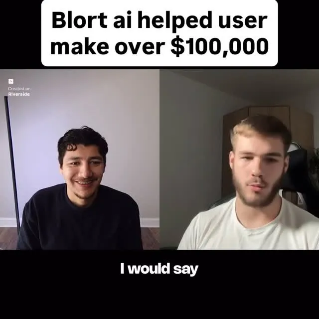 @iamphilipsimons made over $50k with the help of blort and made his clients over $100k