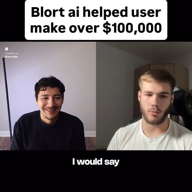 @iamphilipsimons made over $50k with the help of blort and made his clients over $100k