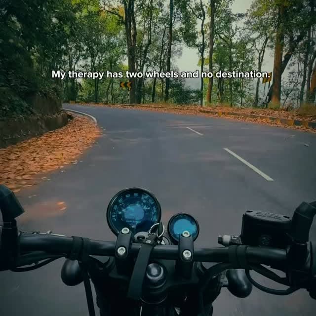My therapy has two wheels
and no destination. 🏍️

Just ride. Just breathe.