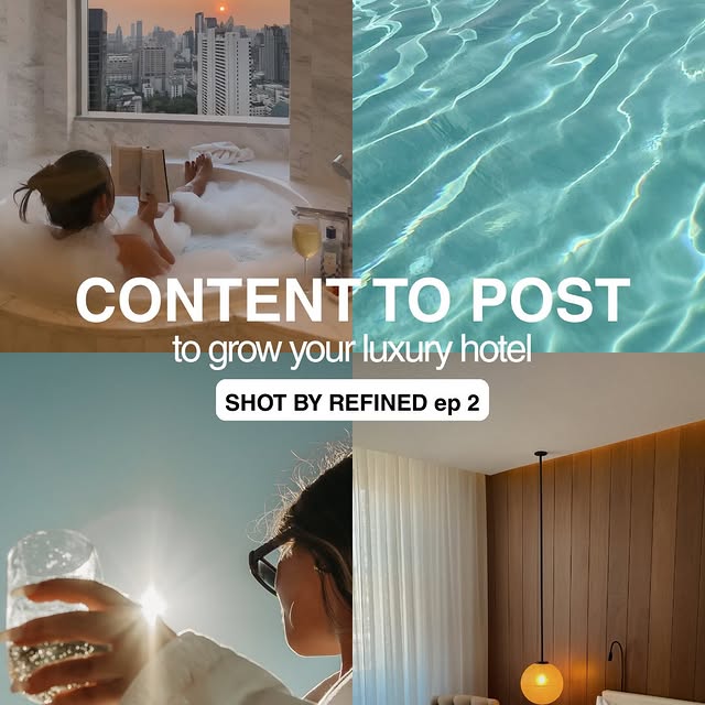 Back with a new episode of Shot By Refined; Hotel Edition ✨

We’re talking about the 4 content pillars every hotel should be posting to help position themselves and attract their target audience 🎯

What other industries should I plan a content shoot for?

•

•