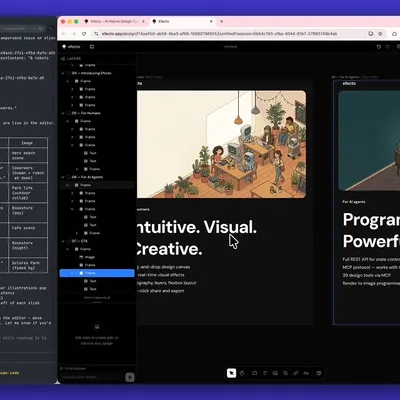 you can use @efectodotapp not just to design apps or websites but any visual assets, and since you can connect it to your codebase, it knows your brand/style by default

for example, here, I used efecto to design an IG carousel about... efecto :)

try it https://efecto.app/