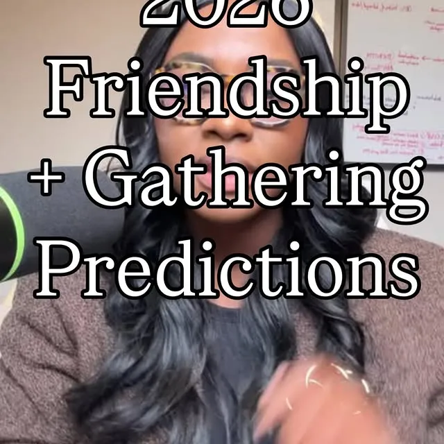 2026 TREND PREDICTIONS: Friendships + Social Gatherings

(You heard it here first!)

Because if the work I do, I’m often in the front line of nothing tends in the friendship and connection space. Then it’s confirmed every time:

-clients whisper their fears during a session

- journalists message me asking for research-based insights for a story they’re working on

- I’m notified of fresh research by colleagues who have bts connections

- women in leadership (employers, school principals, HR directors) tell me all about the private issues they’re having with their members/ employees

I’m synthesizing this into a list of things I believe I’m seeing on the horizon in hopes that it sparks conversation, healthy behaviors, thoughtful questions among those who follow me in this space.

In this video, I shared three…. BUT I HAVE MORE.

Comment “newsletter” to get my full prediction list when it drops this Friday! 👀