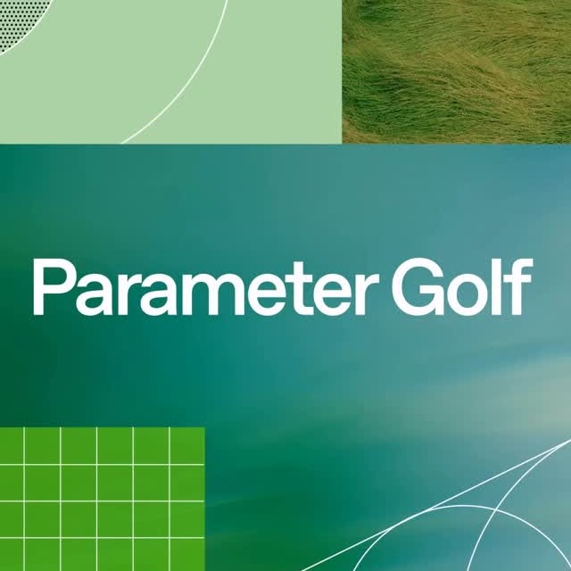 Up for a challenge?

Parameter Golf is live. Build the strongest model you can under tight constraints and see where you land.

We believe progress comes from people who experiment, iterate, and try things others haven’t—this is an open invitation to do exactly that. More at: openai.com/parameter-golf