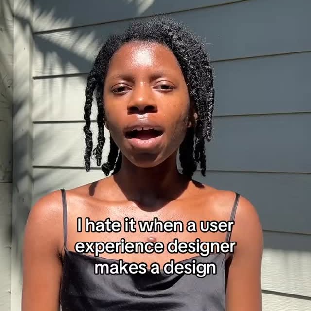 Why do UX designers do this?